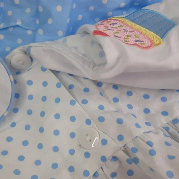 'EVERLASTING HEIRLOOM' SCALLOP NECK EMBROIDE CUPCAKE TOP & BLOOMER 2-PIECE SET - Picture 9 of 14